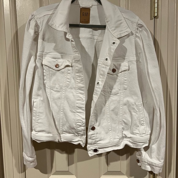 GAP Puff Sleeve Denim Jacket - Picture 2 of 3